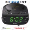Sony Alarm Clock CD/Radio Hidden Spy HD Camera DVR 16GB 1280x720