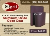 43 x 60 Wide Sanding Belt - Aluminum Oxide Open Coat