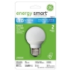 GE Energy Smart 10W Replacement 2W Globe G16.5 LED Bulb Warm, White
