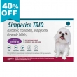 Simparica Trio Purple for Dogs 5.6-11 lbs � 3-in-1 Parasite Protection