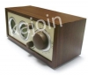 kajoin FM Radio Wooden Clock hidden Camera with Motion Detection and Remote Control Functions 16GB